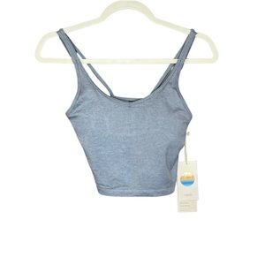 Like new Vuori Women's Halo Performance Crop Top Flint Heather